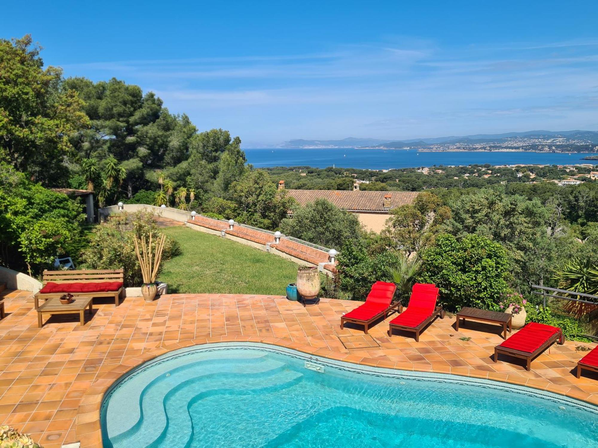 Villa M, Chambres D'Hotes, Vue Mer, Sauna, Piscine A Six-Fours Six-Fours-les-Plages Exterior foto